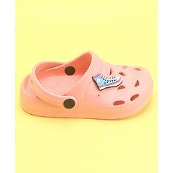 Pine Kids Clogs With Back Strap Shoes Applique- Yellow