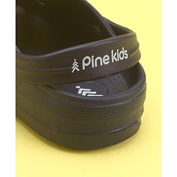Pine Kids Clogs with Back Strap Hot Air Balloon Patch - Light Green