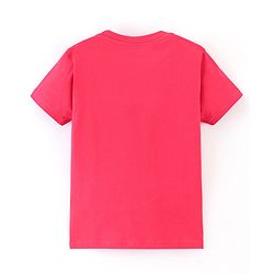 Pine Kids 100% Cotton Half Sleeves T-Shirt Sneakers Print - Red