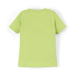 Pine Kids 100% Cotton Half Sleeves Bio Washed T-Shirt Text Print - Green