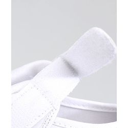 Pine Kids Solid School Shoes with Velcro Closure - White