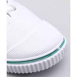 Pine Kids Solid Lace Up School Shoes - White