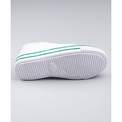 Pine Kids Solid Lace Up School Shoes - White