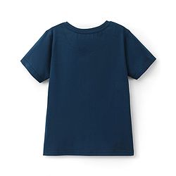 Pine Kids 100% Cotton Knit Half Sleeves Bio Washed T-Shirt Street Theme Print - Blue