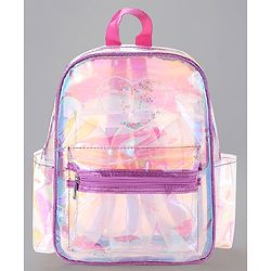 Pine Kids Fashion Backpacks Free Size Heart Design- Purple