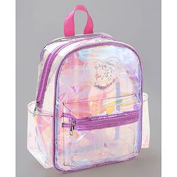 Pine Kids Fashion Backpacks Free Size Heart Design- Purple