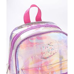 Pine Kids Fashion Backpacks Free Size Heart Design- Purple