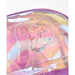 Pine Kids Fashion Backpacks Free Size Heart Design- Purple