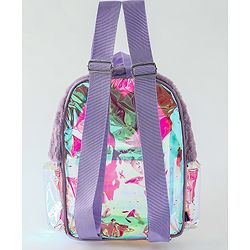 Pine Kids Free Size Fashion Backpack With Heart Applique - Purple