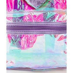 Pine Kids Free Size Fashion Backpack With Heart Applique - Purple