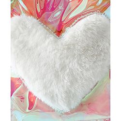 Pine Kids Free Size Fashion Backpack With Heart Applique - White