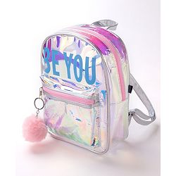 Pine Kids Free Size Fashion Backpack - Sliver