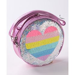 Pine Kids Sequin Sling Bag - Pink