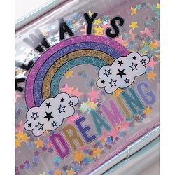 Pine Kids Glittery Design Utility Pouch - Multicolor