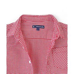 Pine Kids 100% Cotton Full Sleeves Checked Shirt with Chest Print Inner T-Shirt - Red