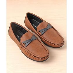 Pine Kids Slip On Formal Loafers - Brown