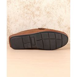 Pine Kids Slip On Formal Loafers - Brown