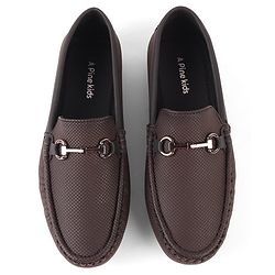 Pine Kids Slip On Formal Shoes - Brown