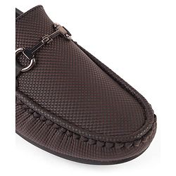 Pine Kids Slip On Formal Shoes - Brown