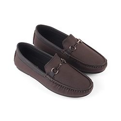 Pine Kids Slip On Formal Shoes - Brown