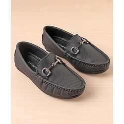 Pine Kids Slip On Formal Shoes - Black