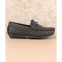 Pine Kids Slip On Formal Shoes - Black