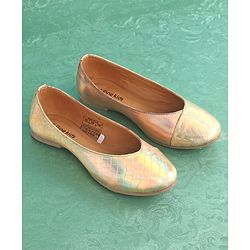 Pine Kids Slip On Textured Bellies - Golden
