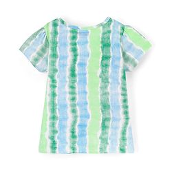 Pine Kids 100% Cotton Half Sleeves Nightwear Shorts Set Dreams Print - Green White & Blue