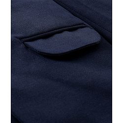Pine Kids Full Sleeves Knitted Party Suit with Bow- Navy Blue