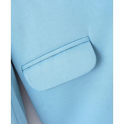 Pine Kids Knitted Full Sleeves Blazers - Light Blue