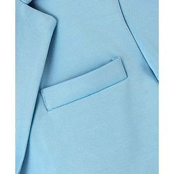 Pine Kids Knitted Full Sleeves Blazers - Light Blue