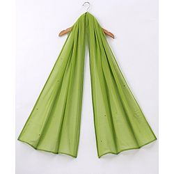 Pine Kids 100% Cotton Sleeveless Kurti & Salwar Set with Dupatta Floral Print - Lime Green