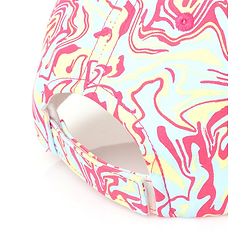 Pine Kids Cotton Baseball Caps Digital Print Pink & Green - Diameter 16.5 cm