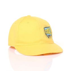 Pine Kids Cotton Baseball Caps Text HD Print Pale Yellow - Diameter 16.5 cm