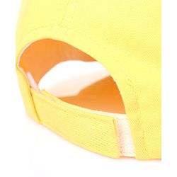 Pine Kids Cotton Baseball Caps Text HD Print Pale Yellow - Diameter 16.5 cm
