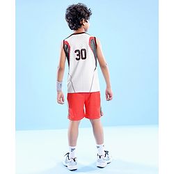 Pine Active Sleeveless Basketball T-shirt & Shorts Set - Multicolour