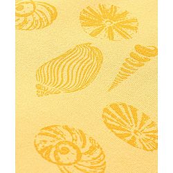 Pine Kids 100% Cotton Knit Knee Length Shorts Sea Shell Print - Yellow