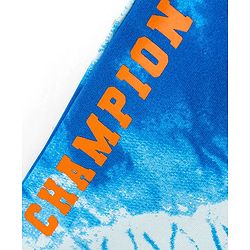 Pine Kids 100% Cotton Knit Knee Length Champion & Tie Dye Print Shorts - White & Blue