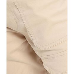 Pine Kids Cotton Elastane Pant With Soft Handfeel And Solid Colour - Beige