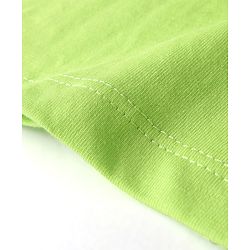 Pine Kids 100% Cotton Knit Half Sleeves Bio Washed Solid Color T-Shirt - Lime Punch