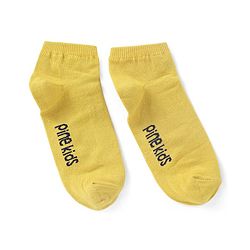 Pine Kids Ankle Length Socks Printed Pack Of 2 - Yellow & Blue