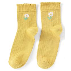 Pine Kids Ankle Length Solid Colour Socks Pack Of 3 - Yellow Purple & Pink
