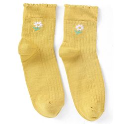 Pine Kids Ankle Length Solid Colour Socks Pack Of 3 - Yellow Purple & Pink