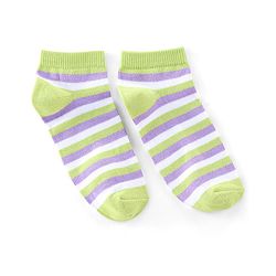 Pine Kids Ankle Length Printed Socks Floral Print Pack Of 3 - Yellow Green & Purple