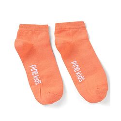 Pine Kids Ankle Length Printed Socks Floral Print Pack Of 3 - Orange White & Pink