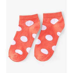 Pine Kids Ankle Length Printed Socks Striped Pack of 3 - Orange & Pink