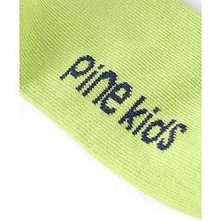 Pine Kids Ankle Length Printed Socks Floral Print Pack Of 3 - Pink Black & Green