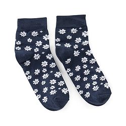 Pine Kids Ankle Length Printed Socks Floral Print Pack Of 3 - Pink Black & Green