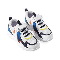 Pine Kids Sneakers Shoes with Velcro Closure- White