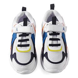 Pine Kids Sneakers Shoes with Velcro Closure- White